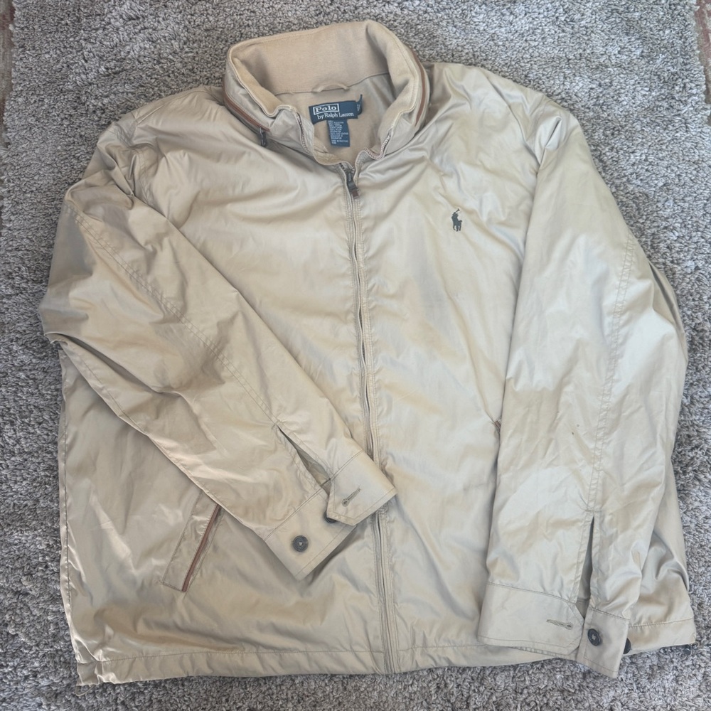 Polo by Ralph Lauren Men's Beige Windbreaker